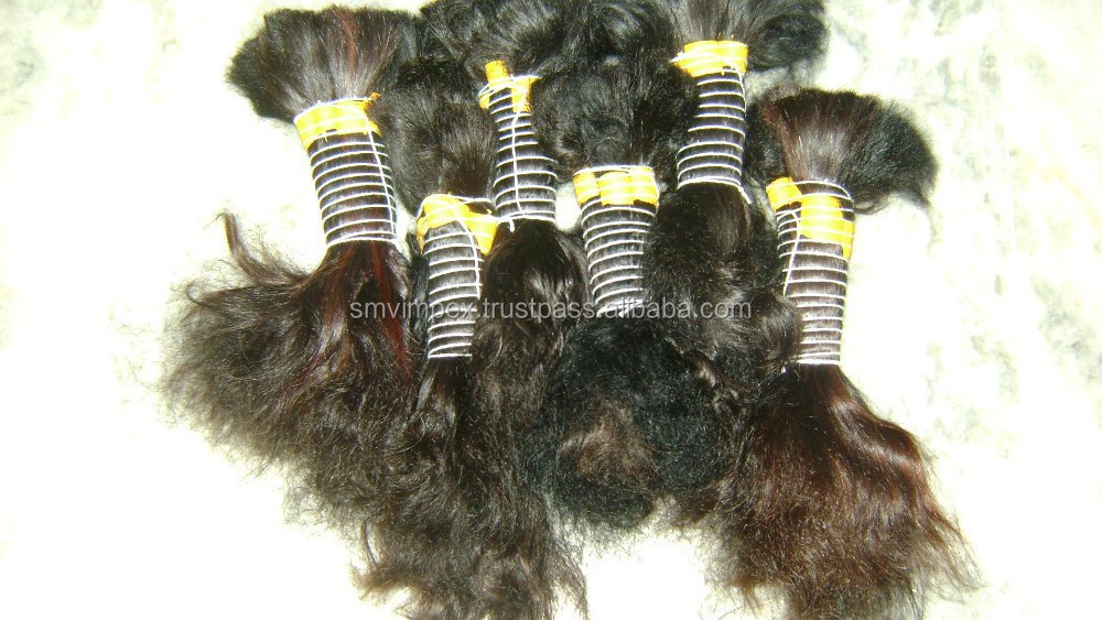 100% remy human hair bulk hair,factory wholesale price European hair,Russian hair 22 inches