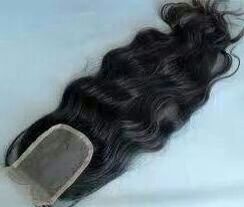 Lace closure 100% top quality remy virgin indian human hair extension shedding and tangle free hair only