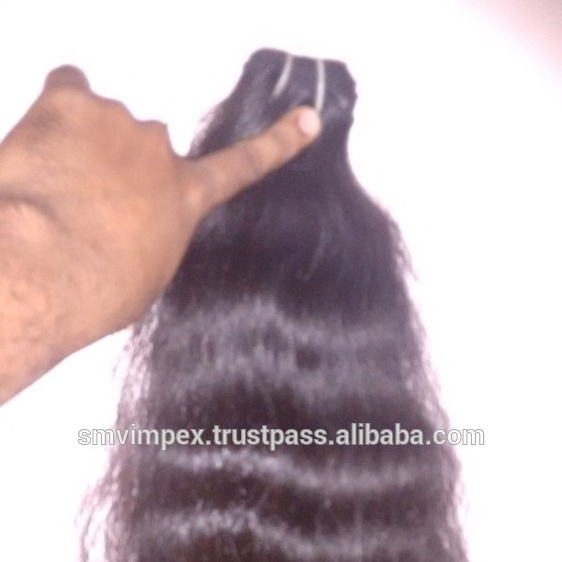 Raw human hair weaving.Best temple human hair wafting from india