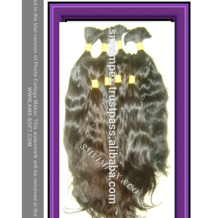 100% remy human hair bulk hair,factory wholesale price European hair,Russian hair 22 inches