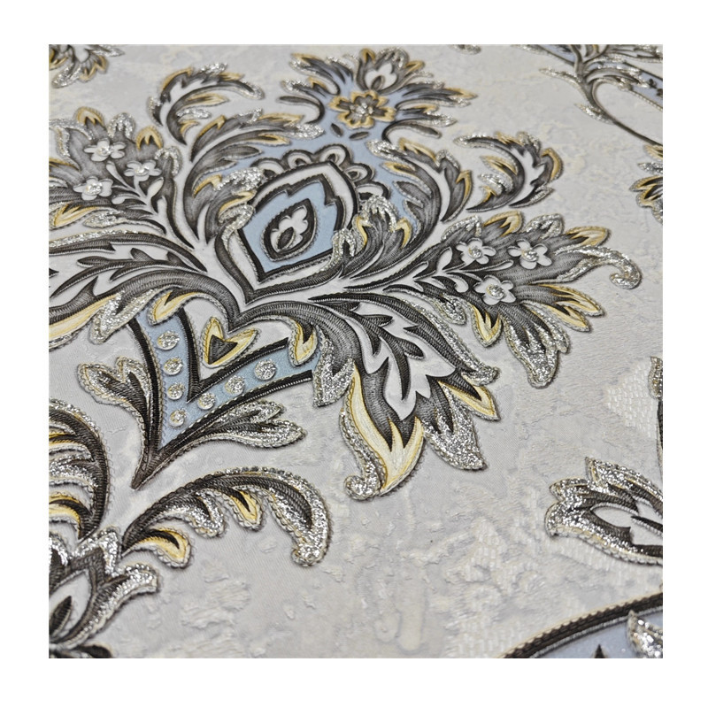 Bedroom wall paper morden damask wallpaper wall interior soundproof vinyl wallpaper