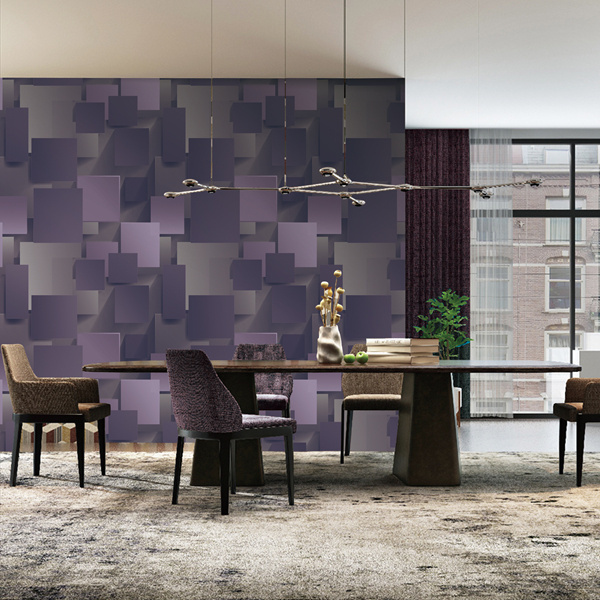 Hotel decorative 3D suede European style wallpaper luxury textured vinyl wall covering