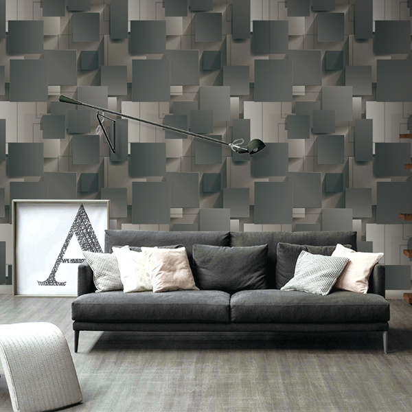 Hotel decorative 3D suede European style wallpaper luxury textured vinyl wall covering