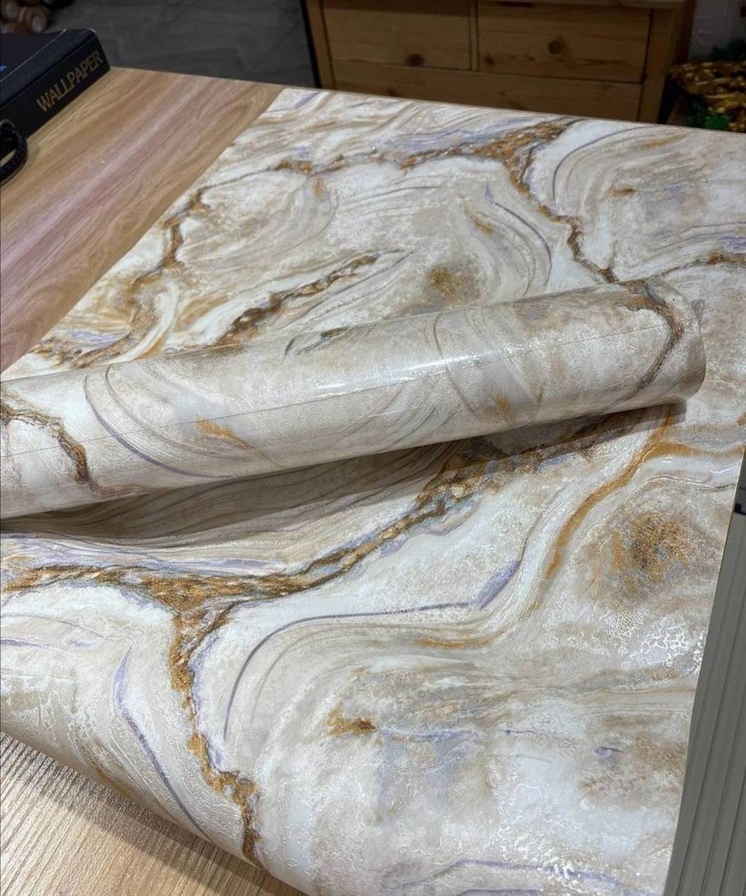 Marble Vinyl Wallpapers Textured Wallpaper rolls Peel and Stick Wallpaper Factory Direct Supplier Wallcovering Home Decoration