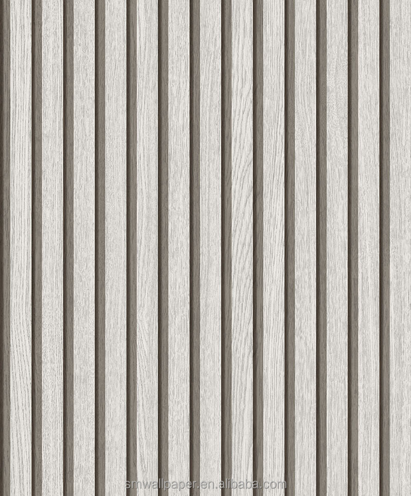 Wood Stripe Grain Wallpaper Rolls Peel and Stick PVC Vinyl wallpaper Removable Waterproof wallpaper for Hotel Office Villa Deco