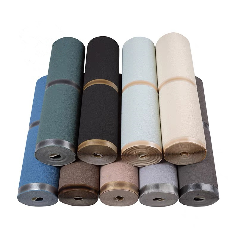 PVC Waterproof Wallpaper Suede Wallpapers/Wall Coating 5D Velvet Wall paper Wallpaper Rolls For Home Decor