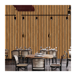 Cafe wood relief 3d wallpaper Modern natural style wallpaper rolls pvc wallpaper wooden wall papers for interior decoration