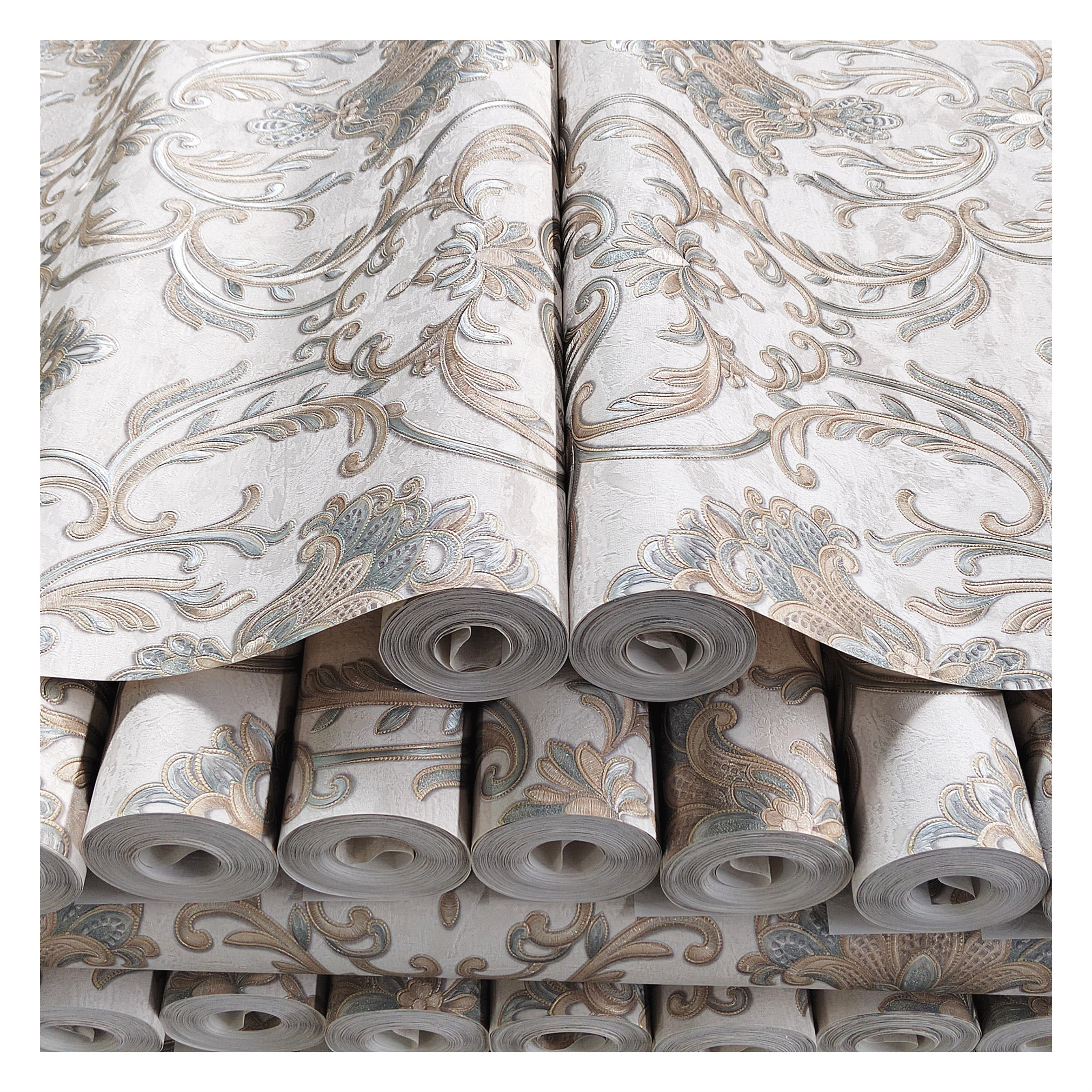 European luxury wall paper designs decor wallpaper peel and stick wall paper metallic damask wallpaper home decoration wall