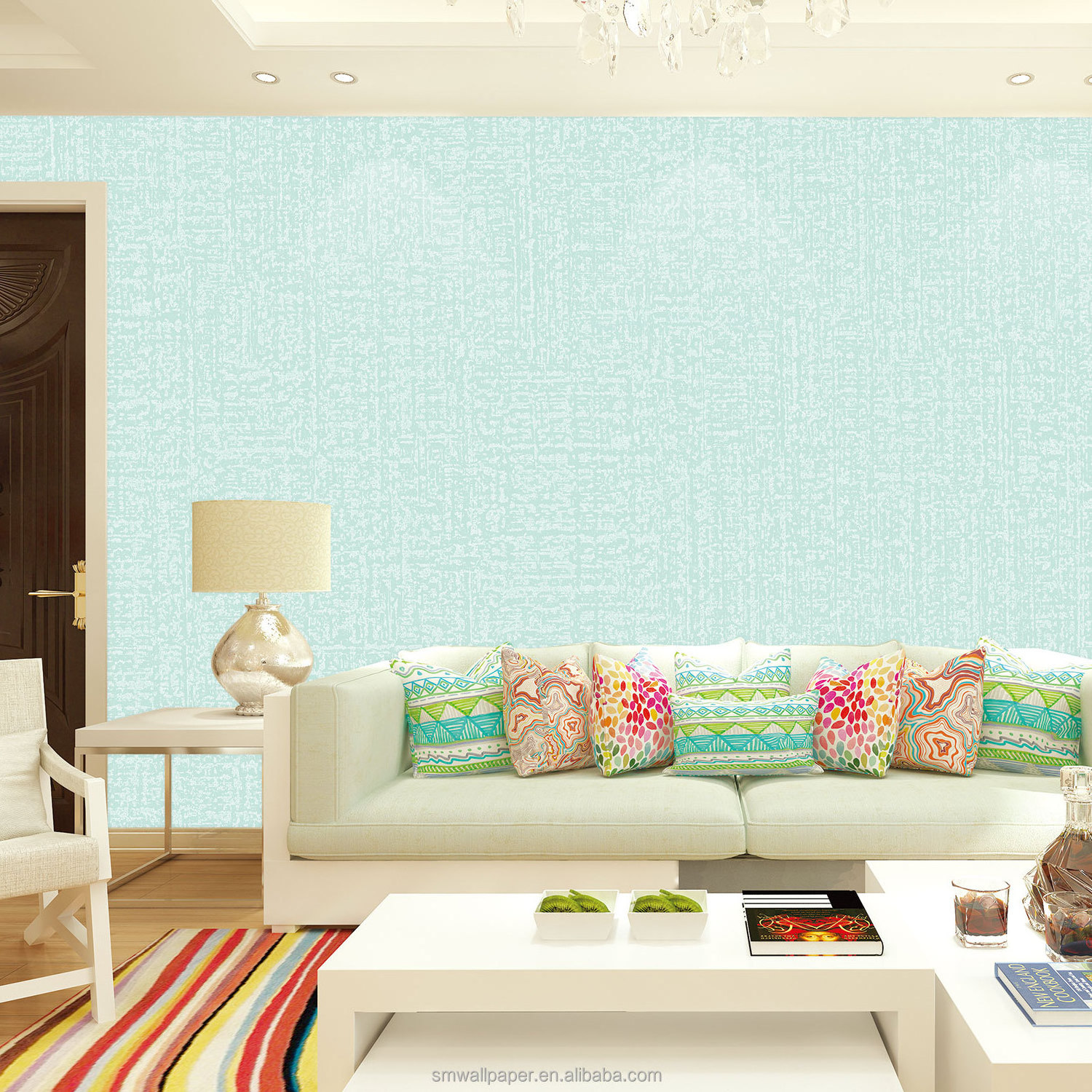 European rich color shining PVC wallpapers/wall panels Italian damask wallpaper