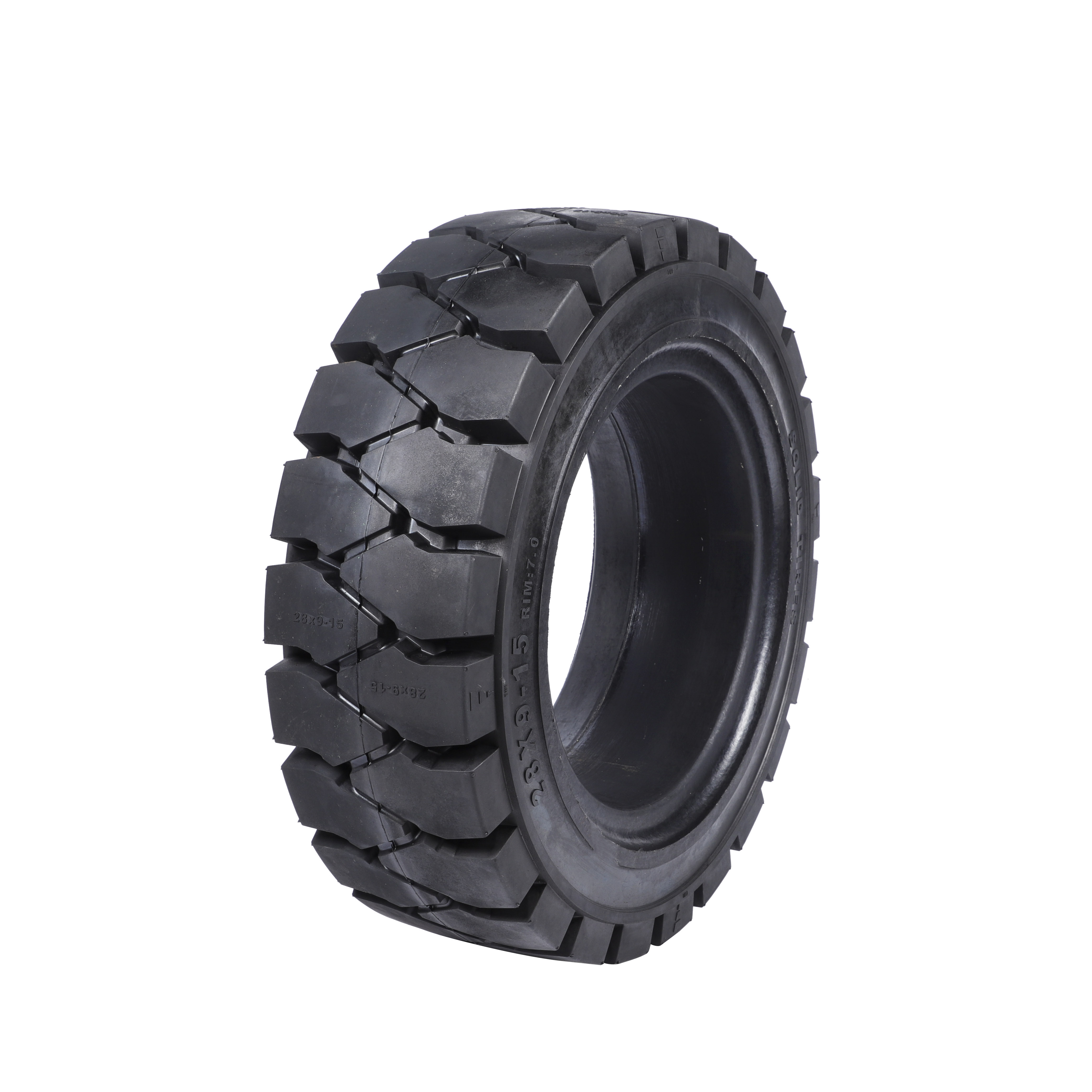 Industrial No Mark C28*9-15 Solid Forklift Crane Tire Solid Rubber Tire