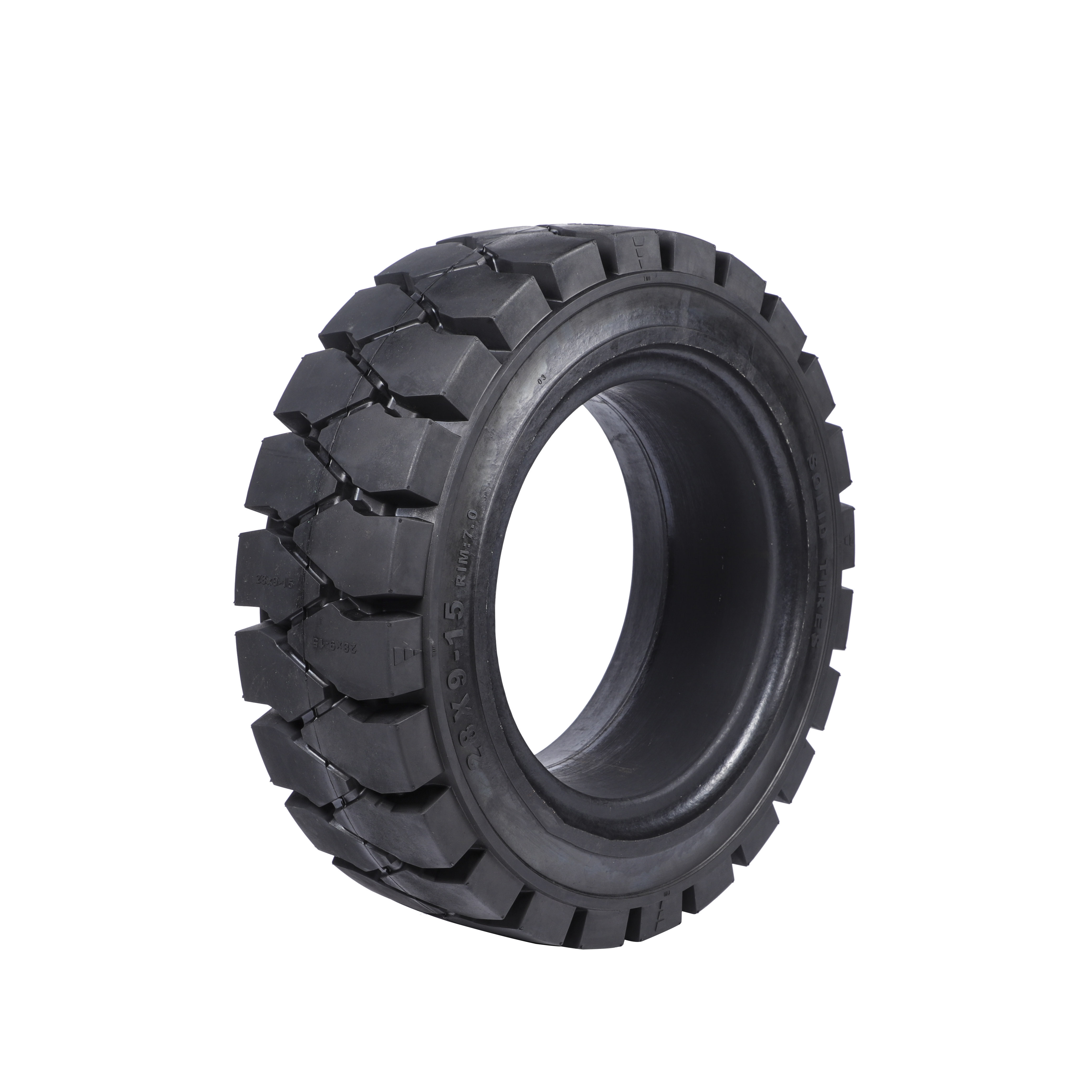 Industrial No Mark C28*9-15 Solid Forklift Crane Tire Solid Rubber Tire