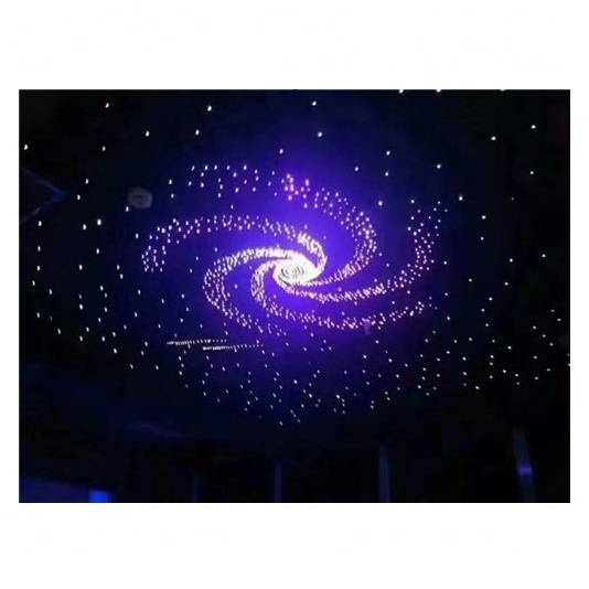 Fiber optic star ceiling panels RGB lights for home cinema