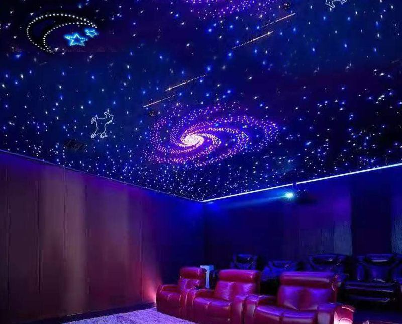 Ceiling Twinkle Effect App/RF Control Star Sky Light Source LED Engine With Fiber Optical Cable Kit