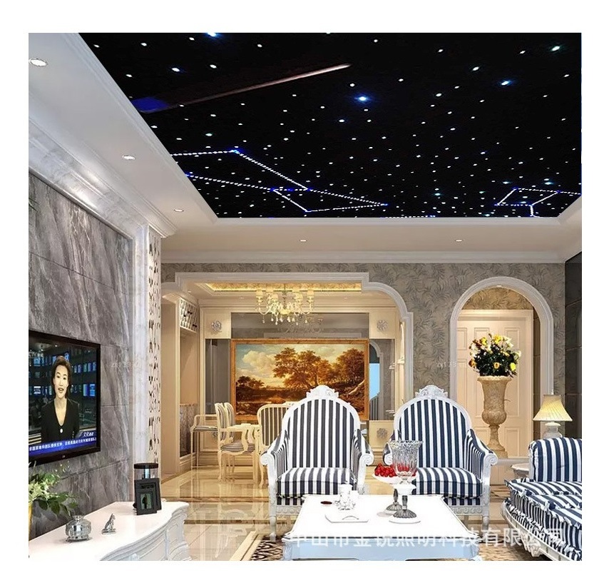 Ceiling Twinkle Effect App/RF Control Star Sky Light Source LED Engine With Fiber Optical Cable Kit