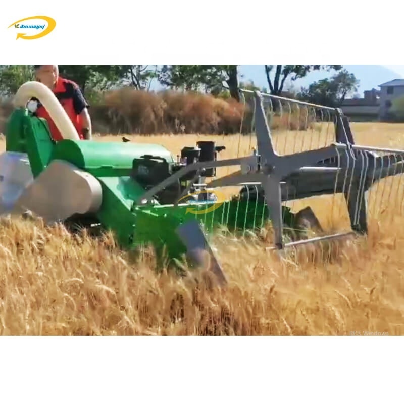 Best sale agriculture machinery 1.2 meter wide 4LZ-1.0LC mini ride-on peddy combine rice harvester