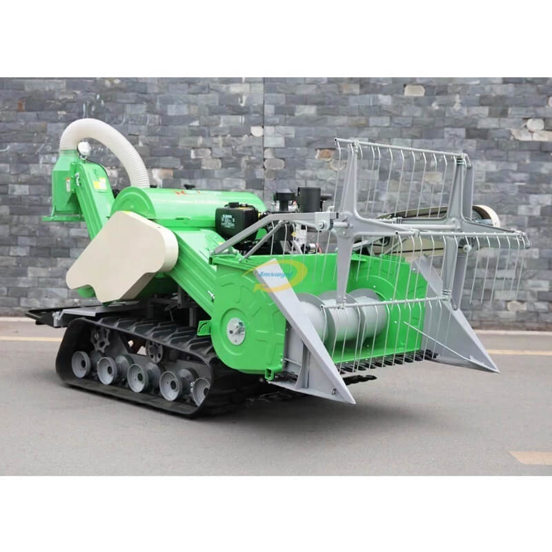 Best sale agriculture machinery 1.2 meter wide 4LZ-1.0LC mini ride-on peddy combine rice harvester