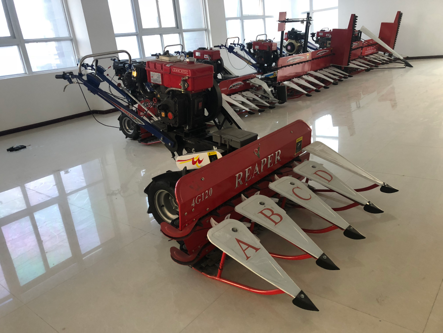 Mini 4G120A Alfalfa Plot Wheat Reaper Harvester On Sale