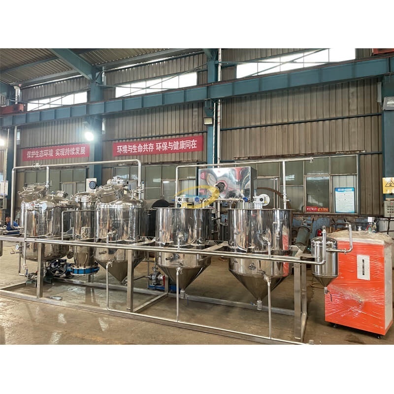 palm oil fractionation machine/Copra crude oil refining deodorization machine/crude palm coconut oil refinery plant