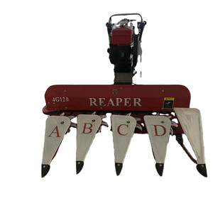 Mini 4G120A Alfalfa Plot Wheat Reaper Harvester On Sale