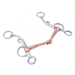 Hot Selling Stainless Steel Horse Snaffle Tack with Copper Screw Joint Mouth Equestrian