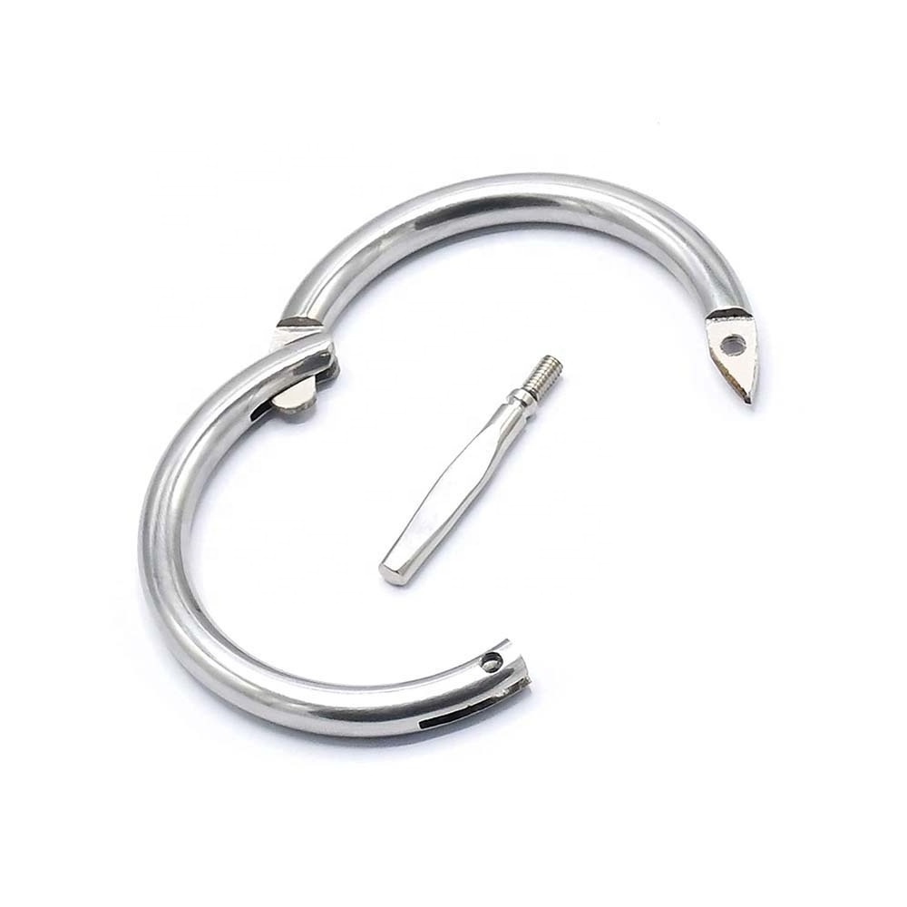 Brass Self Piercing Bull Nose Ring Cattle Leader Bull Nose 'Ring + Screw Traction Ring Hoop Clip Cow Livestock Veterinary