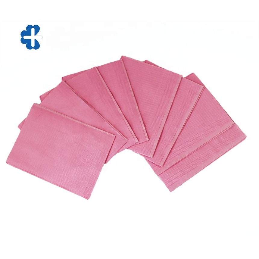 Waterproof Colorful Disposable Consumable 3ply Materials Medical Dental Bibs For Dental Clinic Manufacturer