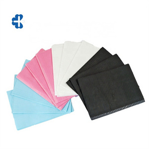 Waterproof Colorful Disposable Consumable 3ply Materials Medical Dental Bibs For Dental Clinic Manufacturer