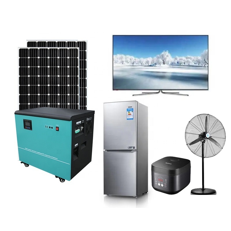 Complete Solar Generator 5kw Off Grid Commercial Solar Energy System Smart Portable 1200w Home for Home All in One MPPT 24 Hours