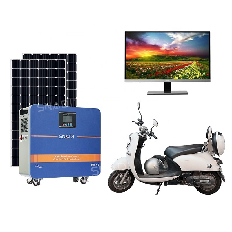 Complete Solar Generator 5kw Off Grid Commercial Solar Energy System Smart Portable 1200w Home for Home All in One MPPT 24 Hours