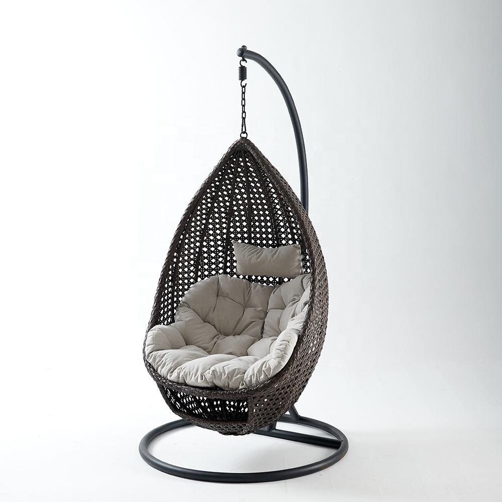 Snail cheap Wicker garden Chair Swing Hammock PE rattan Egg Hanging Chairs For Indoor Outdoor Bedroom Balcony Patio