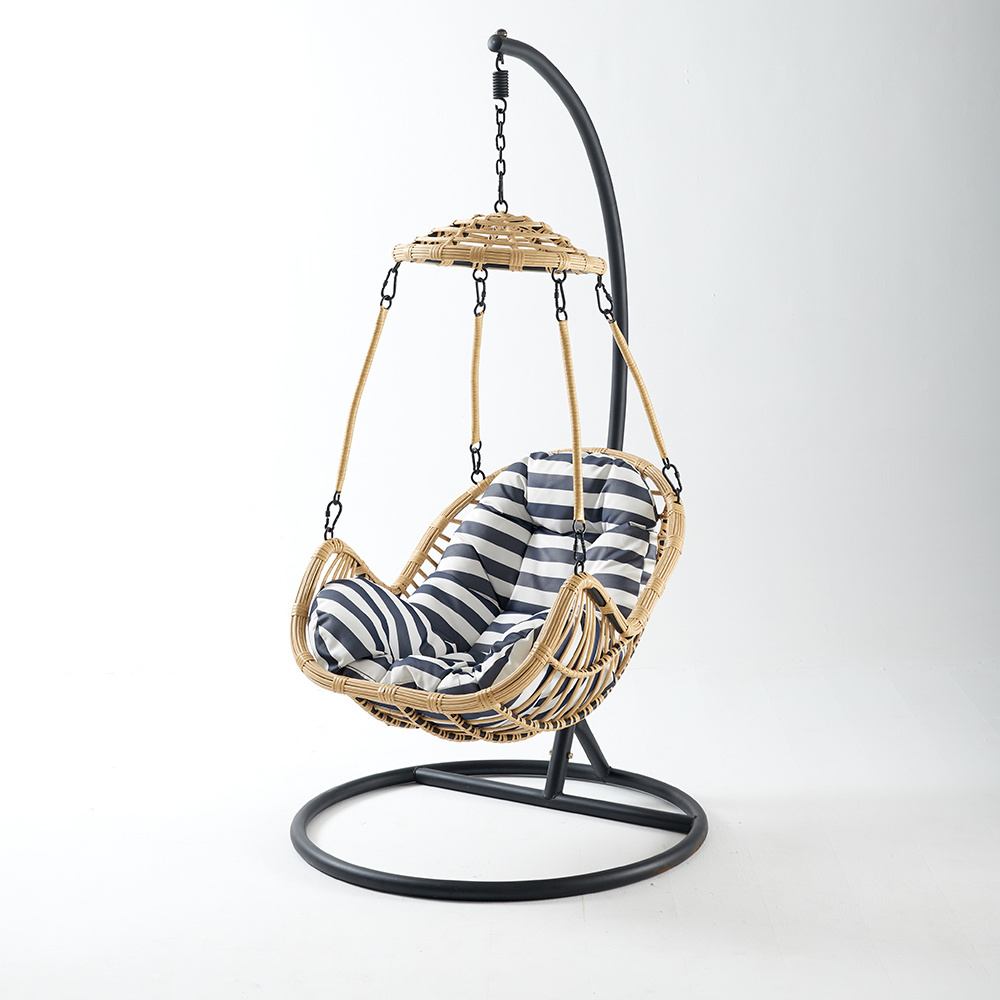 Snail cheap Wicker garden Chair Swing Hammock PE rattan Egg Hanging Chairs For Indoor Outdoor Bedroom Balcony Patio