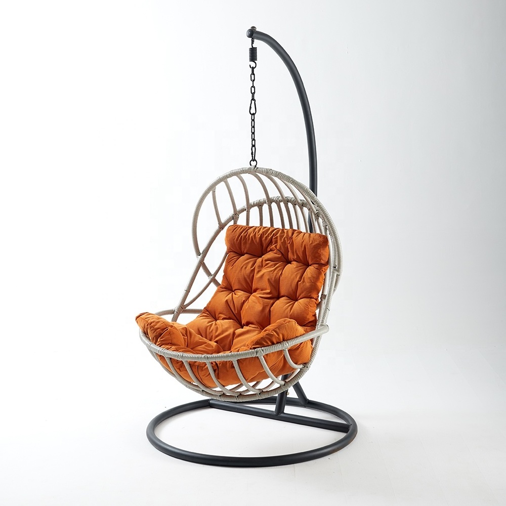 Snail cheap Wicker garden Chair Swing Hammock PE rattan Egg Hanging Chairs For Indoor Outdoor Bedroom Balcony Patio