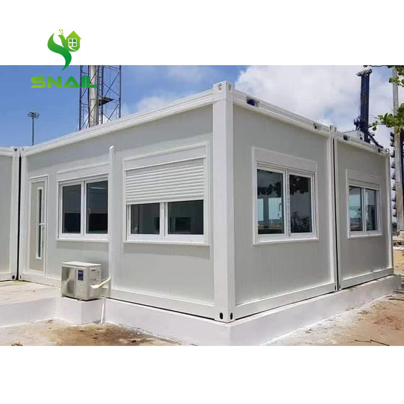 Snail Philippines Malaysia hot sale prefabricated 20ft flat packed detachable container house unit for office living house