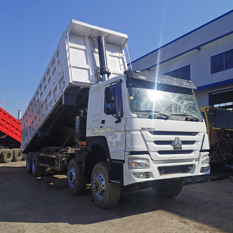 Used sinotruk howo dump truck cargo truck 8x4 Euro 3 howo 12wheeler tipper trucks for sale