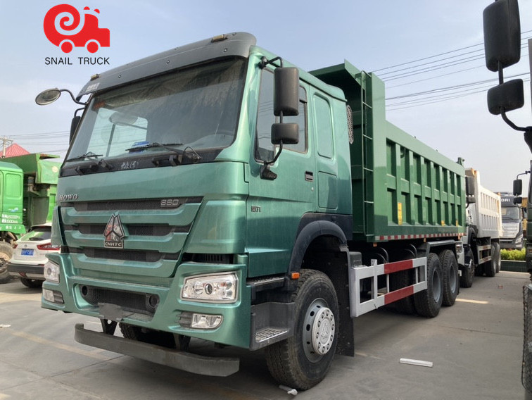 High quality new and used Sinotruk HOWO 6x4 second hand dump trucks load 50 ton tipper truck for sale