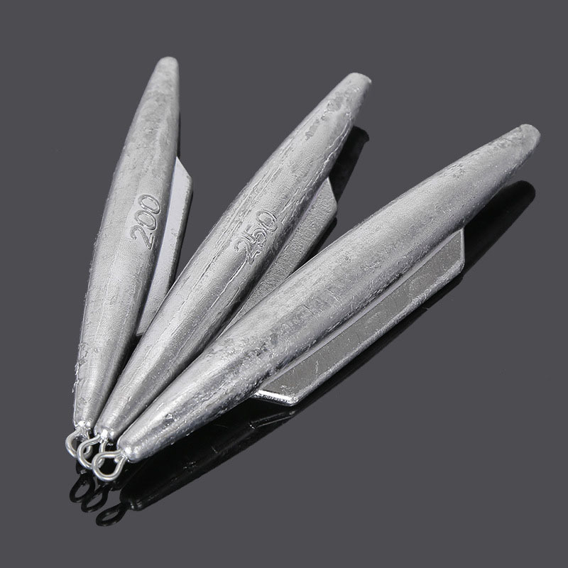 Shark Fin fishing lead weights bulk lead fishing weights lead sinkers for deep sea Fishing Accessories