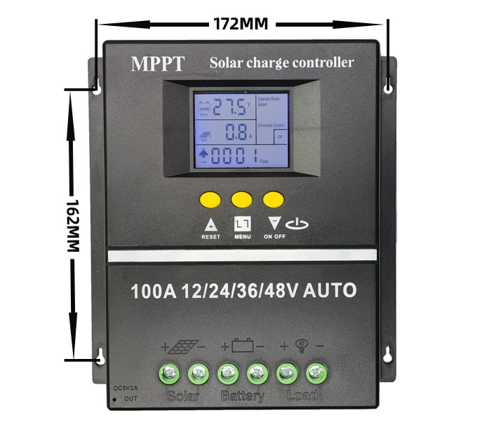 Solar panel regulator 12v 24v 48v 60A 80A 100A MPPT /PWM charger controller