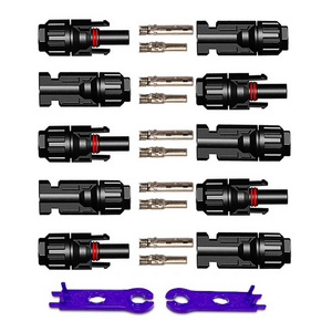 Male and Female PV Connectors Solar Connector 30A 1000Vdc IP67 for Solar Cable 2.5mm2 4mm2 6mm2 Connect