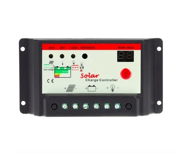 30A 20A 10A 12V 24V auto Solar Battery Charge Controller Timer for LED street lighting or solar home system