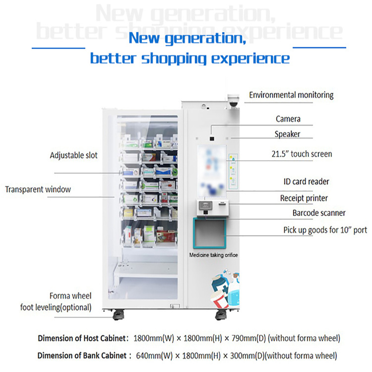 SNBC BVM-R1000 Self Service Smart Robotic Automatic Digital Medicine Face Mask Cigarette Custom Vending Machine