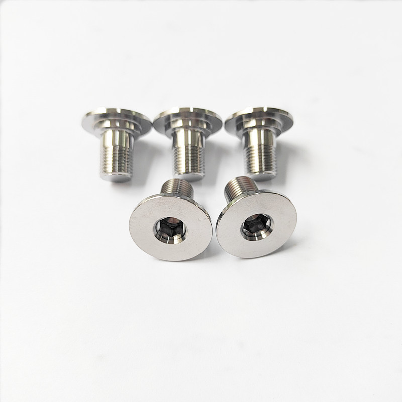 Titanium flat head hexagon bolt M10 for bicycle