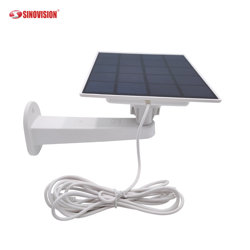 Sinovision Continuously Power 10ft/3m Cable Outdoors Security Camera Waterproof Solar Panel 5V 4W Micro USB Output Solar Panel