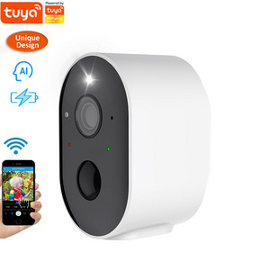 New Design Security Camera 3MP 2K Motion Detection Spotlight Battery Wireless Cameras Tuya Cloud Wifi Safety Camera