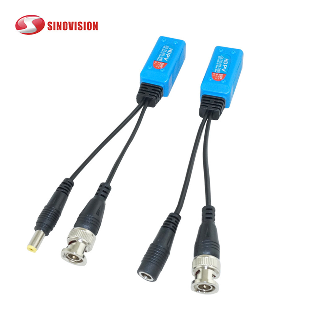 Sinovision Full HD 1080P-8MP Surveillance Security Camera System BNC to RJ45 Adapter Ethernet Cable Passive Video Balun