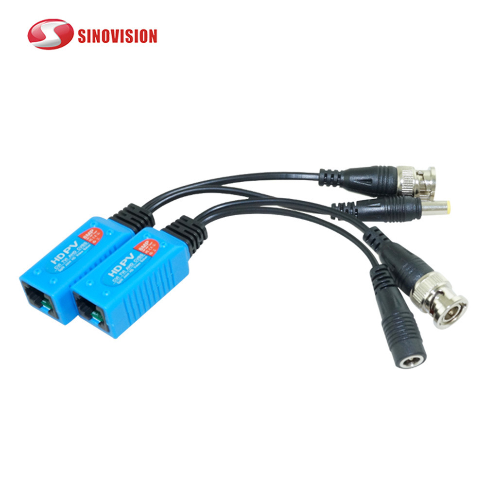 Sinovision Full HD 1080P-8MP Surveillance Security Camera System BNC to RJ45 Adapter Ethernet Cable Passive Video Balun