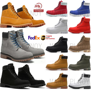 2024 designer martin booties mens womens wheat black Ankle boot outdoor Premium Waterproof Boot Tberland boots for men