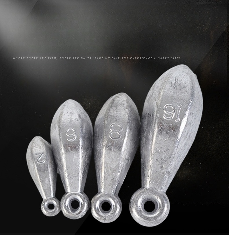 Wholesale Fishing Gear Bowling And Sea Fishing Lead Pendants With Holes  Sinker Fishing Weights Sinkers