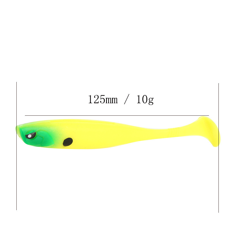 SNEDA 125mm 10g T-tail Soft Shad Lure Silicone Material Big Fishing Softworm Bait Fishing Tackle Bulk For Sell Wholesale