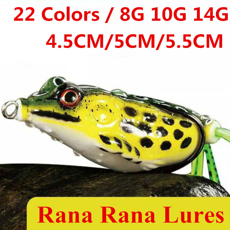 Best Quality Promotional 3D Eyes Crank Bait Fishing Lures Soft Fishing Frog Lure With Double Hooks