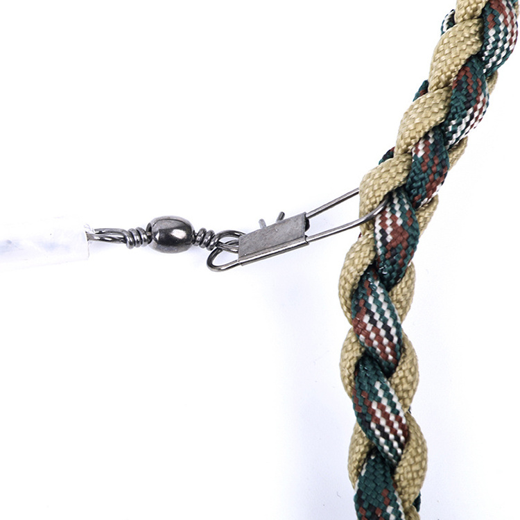 Fly Fishing Lanyard 86cm Colorful Braided Fishing Gadget Lanyard Multifunctional Necklace Fly Fishing Tackles